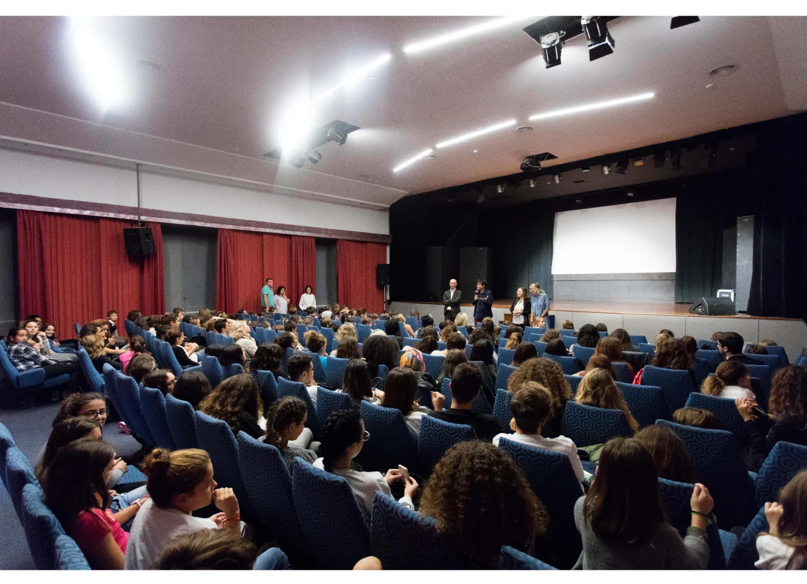 23rd Artecinema Festival, 2018, screening for students at Institut Français,
Naples, ph Francesco Squeglia