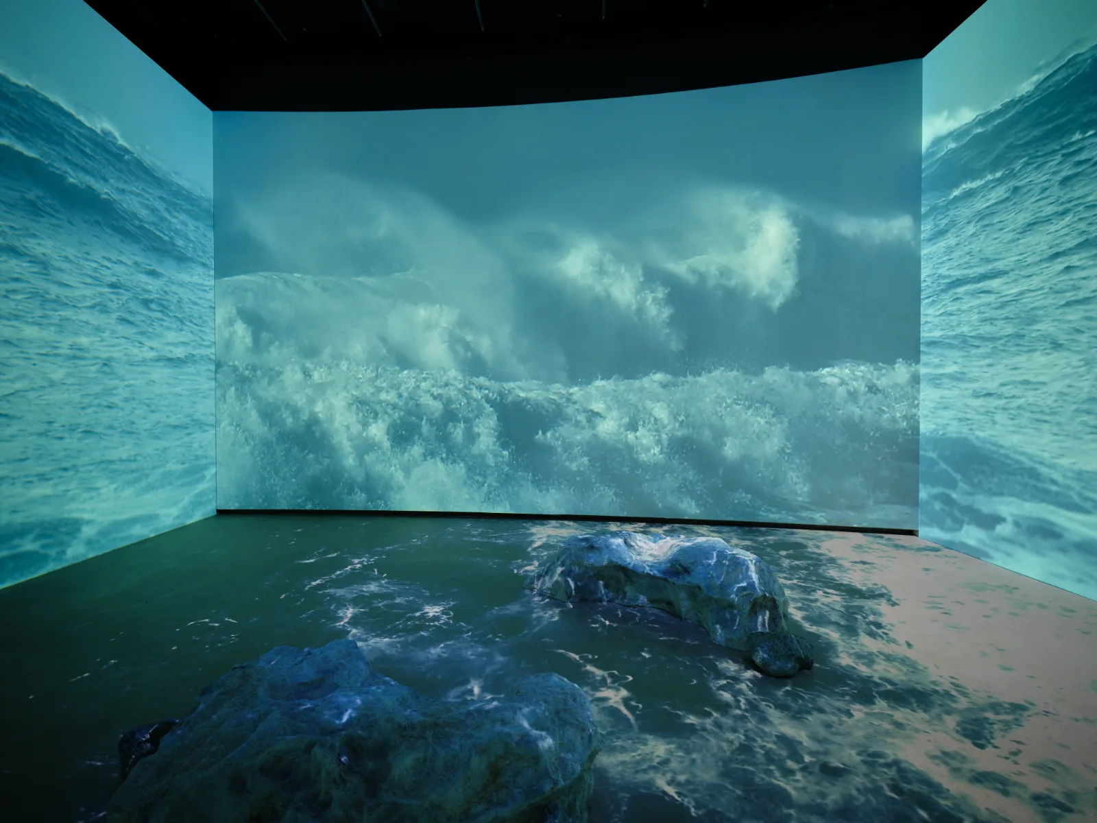 In Other Worlds
The Great Endeavour, Liam Young, In Other
Worlds Installation View
Credit: Thomas Adank/Barbican Immersive