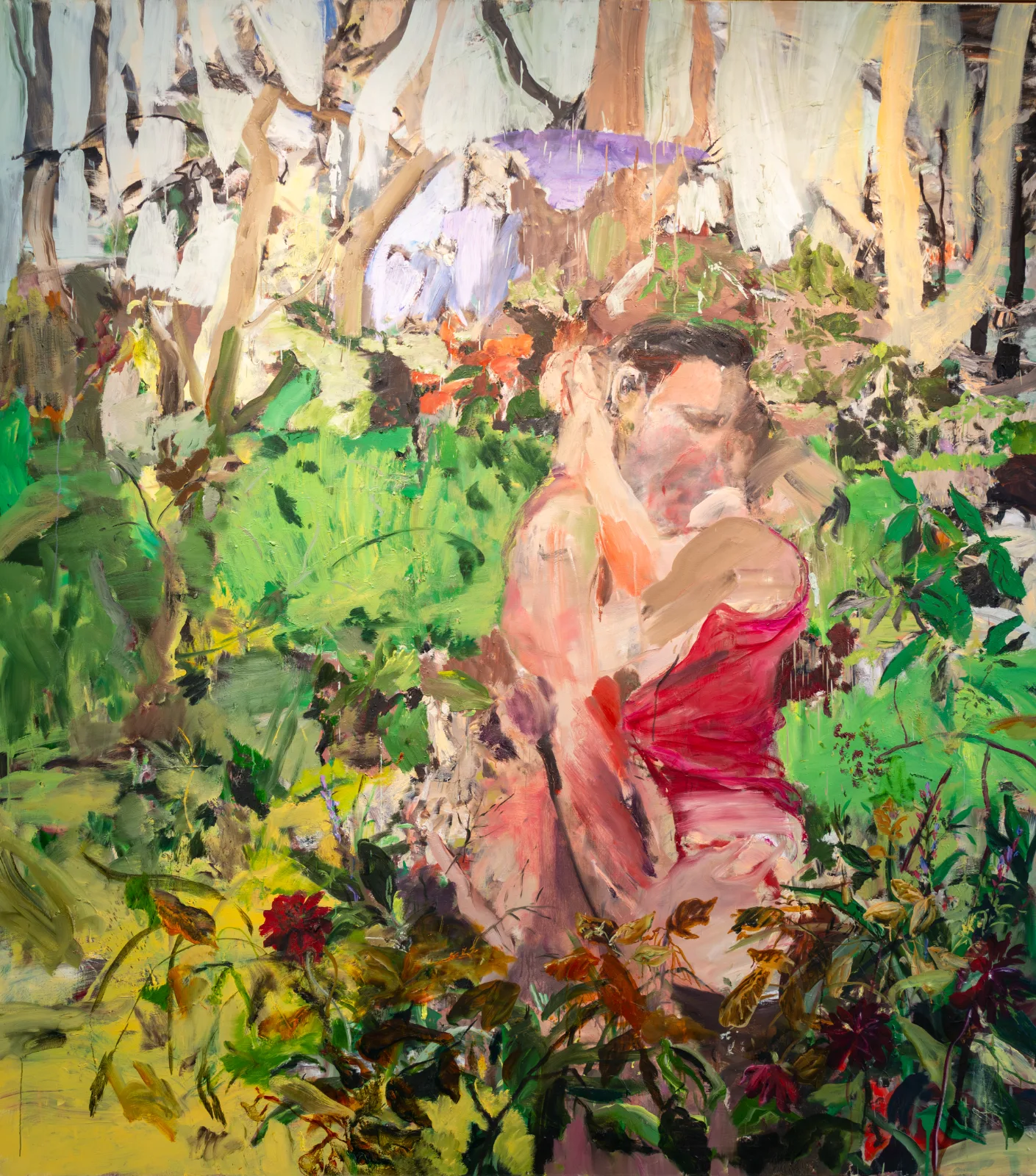 Cecily Brown, Picture Making: Couple, 2003–2004, Oil on linen, FAMM (Female Artists of the Mougins Museum), France – The Levett Collection © Cecily Brown, 2026 (Serpentine South, 2026)
