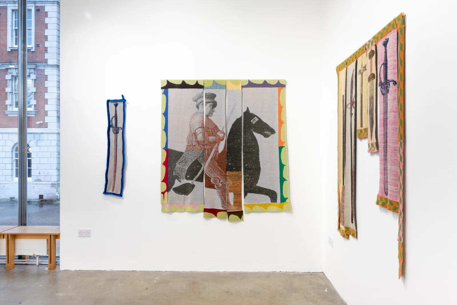 The military and the monetary and Hawkwood the mercenary who was hired to eliminate the enemy by Eva Sajovic Rise and Fall of a Temple exhibition at Chelsea Space Chelsea College of Arts UAL Image by Sutirtha Chatterjee 2026