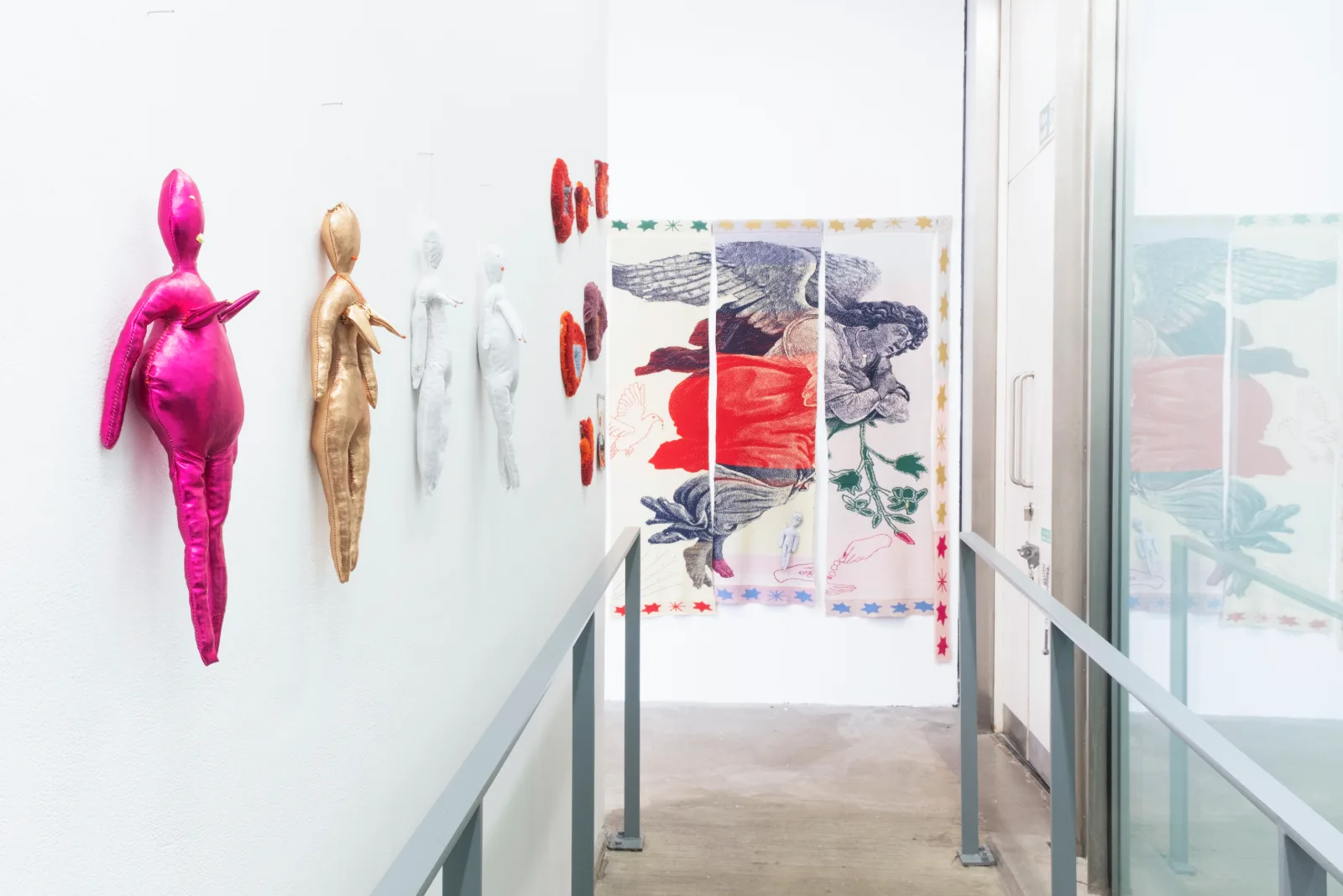 Dolls Votives and Angel Gabriel by Eva Sajovic Rise and Fall of a Temple exhibition at Chelsea Space Chelsea College of Arts UAL Image by Sutirtha Chatterjee 2026
