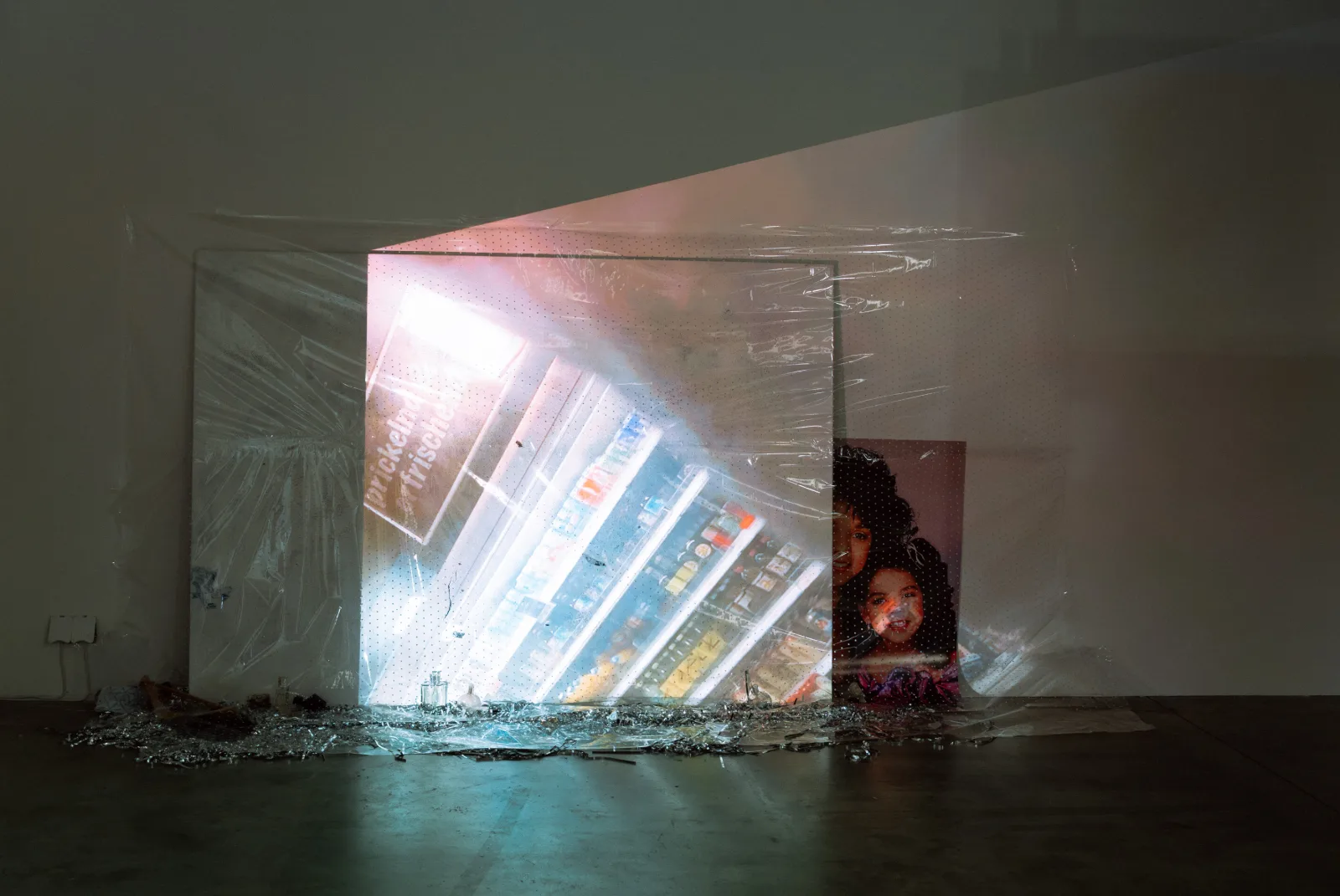 Installation view, Genuine Fake Premium Economy at the Institute of Contemporary Arts, 2026 