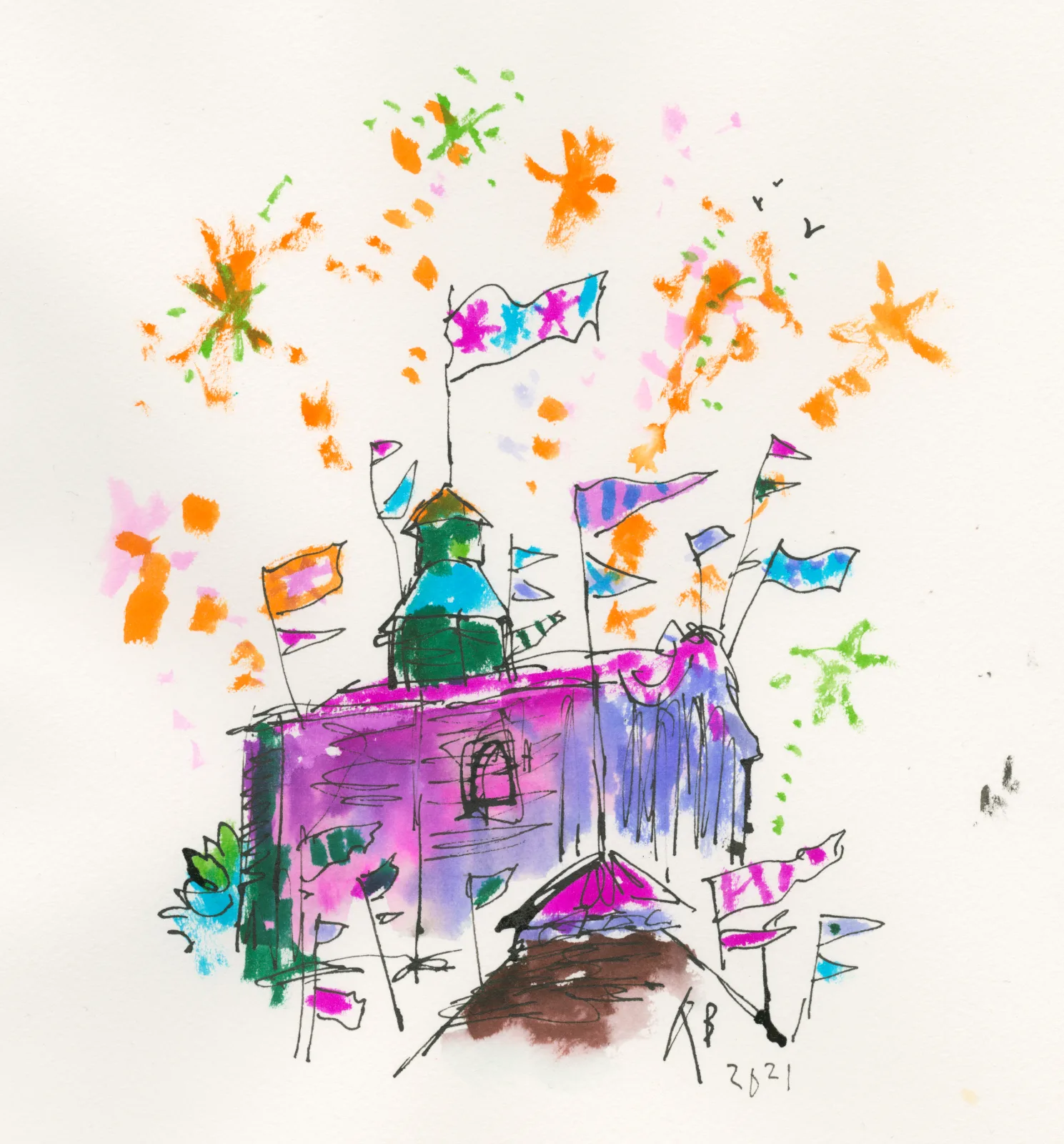 The Quentin Blake Centre for Illustration, 2021 © Quentin Blake
